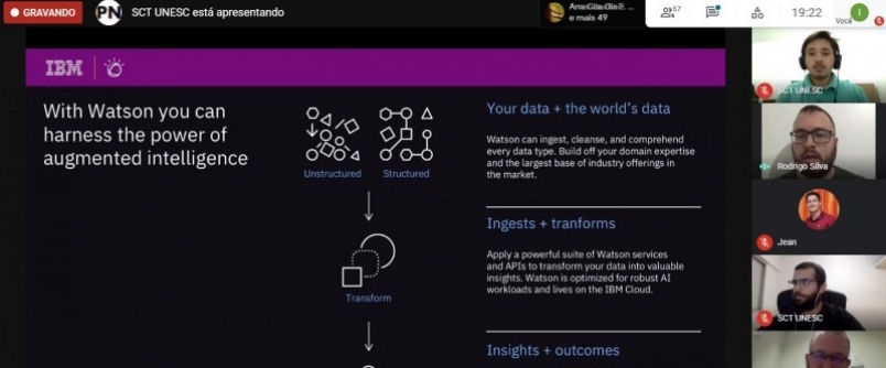 Time da IBM compartilha experi�ncias na Semana de Ci�ncia e Tecnologia da Unesc