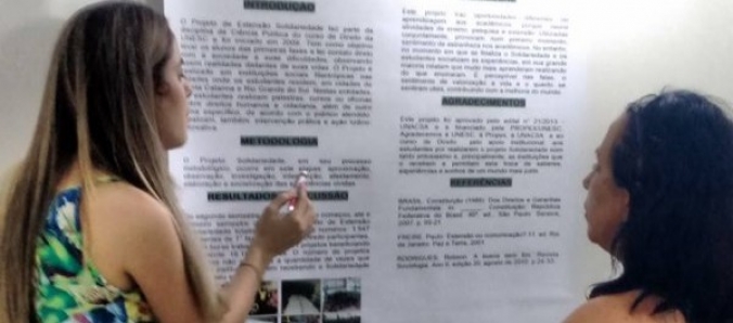 Projeto Solidariedade � apresentado em Simp�sio de Integra��o Cient�fica