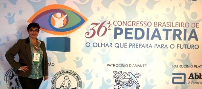Participao da profa. Solange no 36 Congresso Brasileiro de Pediatria