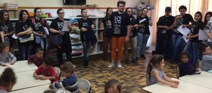 Conhecimentos obtidos em sala de aula so colocados em prtica