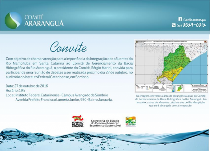 Mobilizao para integrao dos afluentes catarinenses do rio Mampituba