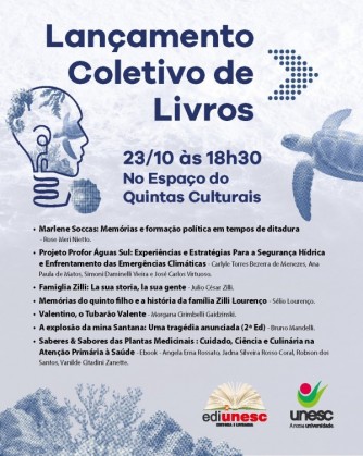 Lanamento coletivo de livros da SCT
