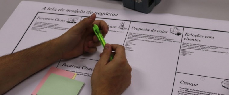 Acad�micos do programa de Mentoring da Unesc discutem modelo de neg�cio em encontro com empres�rios