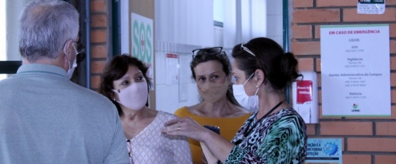 Comitiva de Conc�rdia conhece Ambulat�rio de Fibromialgia da Unesc