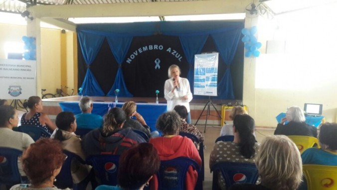 Balnerio Rinco, com o Tema: Sade do Idoso; Envelhecimento Saudvel e Novembro azul.