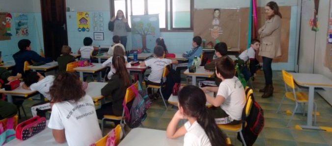 Projeto desenvolve atividades de educa��o ambiental com crian�as