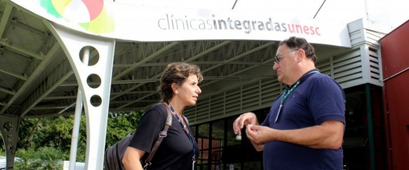 Clnicas Integradas da Unesc recebem visita de arquiteta da Universidade Catlica de Pelotas
