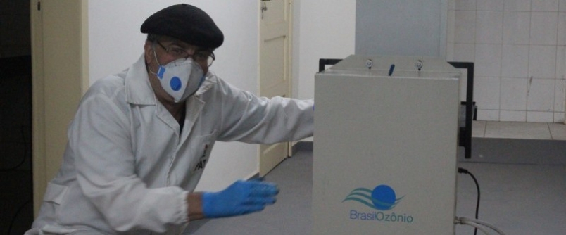 Unesc utiliza oznio para combater contaminao por coronavrus no 24 Horas da Prspera