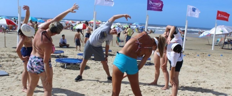 Ver�o Mais Unesc: sa�de e movimento � beira mar