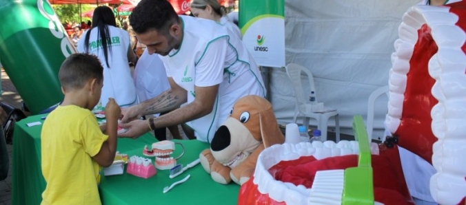 No Dia Mundial da sa�de, Unesc realiza a��es em Crici�ma, Forquilhinha e Jaguaruna