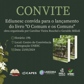 Lanamento oficial do livro O Comum e os Comuns