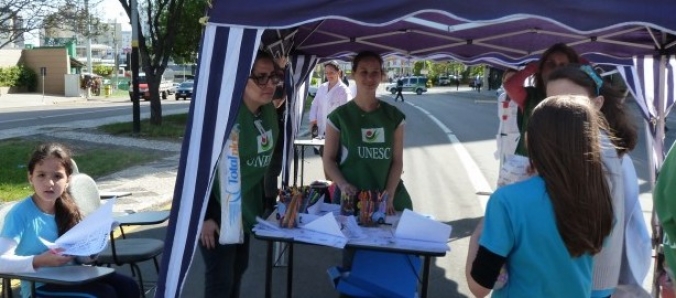 UNA SAU presente na Semana do Trnsito da ASTC com aes de sade