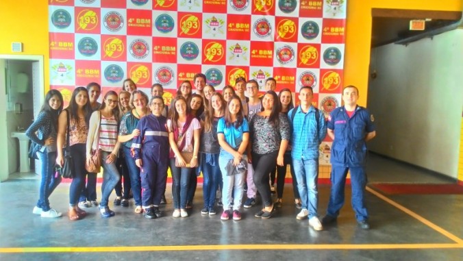 Visita de campo ao Corpo de Bombeiros de Crici�ma