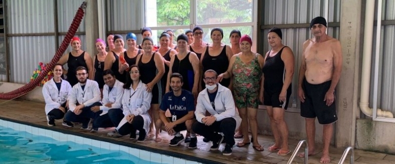 Atividades presenciais na piscina da Unesc promovem qualidade de vida à comunidade