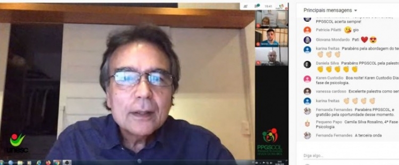 Jos� Gomes Tempor�o ministra palestra em evento do Programa de P�s-gradua��o em Sa�de Coletiva da Unesc