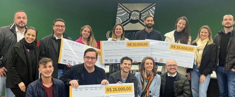 Quatro Startups incubadas na Unesc so premiadas no programa Inova Cricima