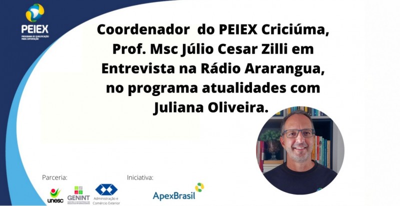 Coordenador do Peiex Cricima socializa resultados alcanados por empreendimentos da AMESC