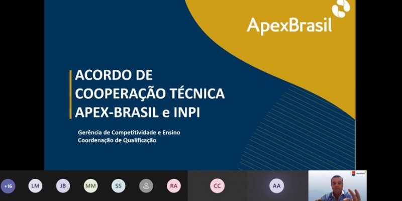 Ncleo Operacional PEIEX Cricima participa de reunio sobre acordo entre INPI e Apex-Brasil
