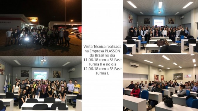 Visita T�cnica realizada na Empresa PLASSON do Brasil