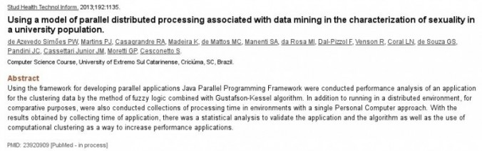 Professores, acadmicos e egressos publicam artigo em revista internacional