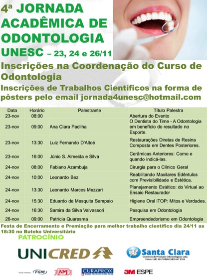 4� JORNADA ACAD�MICA DE ODONTOLOGIA UNESC