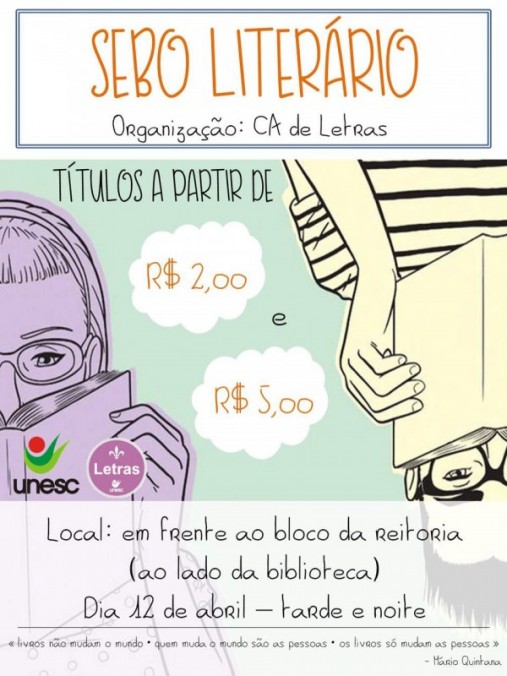 I Sebo Liter�rio do Centro Acad�mico de Letras
