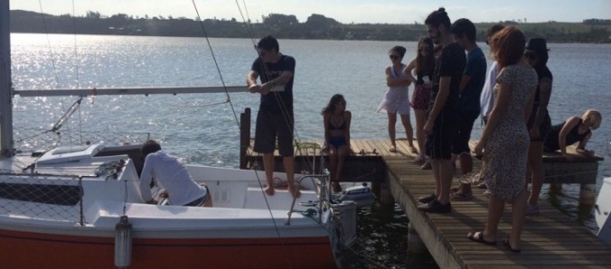 Alunos de Design visitam o Iate Clube Veleiros da Lagoa para aprender mais sobre mercado naval