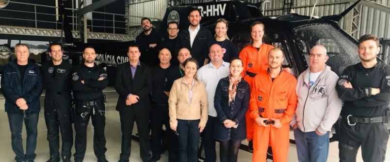 Comisso em prol do Servio Aeromdico em Cricima visita servio em Chapec