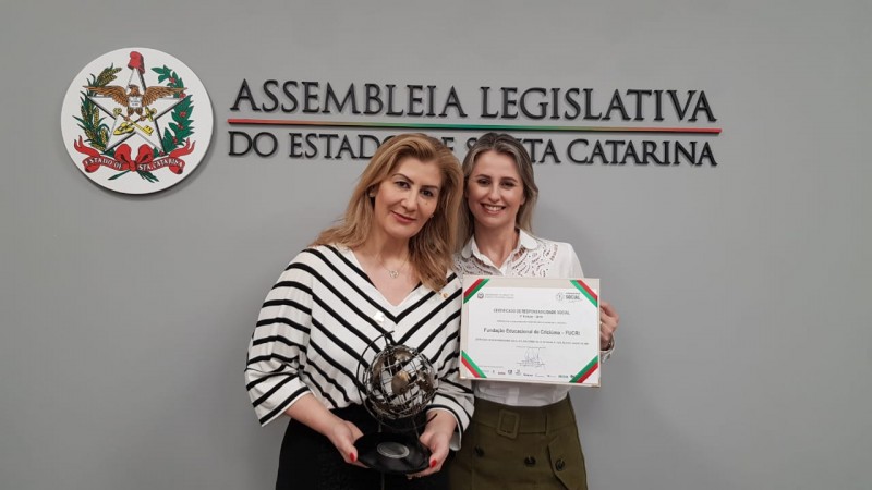 Unesc recebe o Trof�u Responsabilidade Social da Assembleia Legislativa