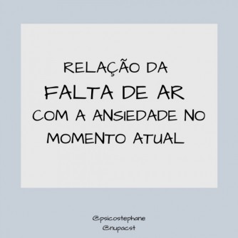 Qual a rela��o da falta de ar com a ansiedade?