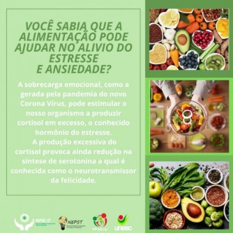 Cuide da sua alimenta��o e alivie sintomas como estresse e ansiedade