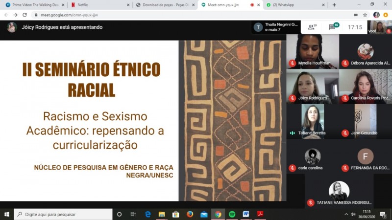 INTEGRANTES DO NEGRA/UNESC REALIZAM PALESTRA NA UNC