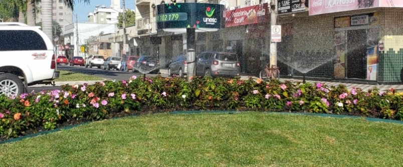 Cidade das avenidas ganha flores em parceria com a Unesc Ararangu�