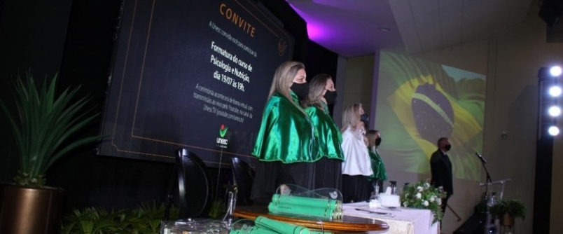 Unesc entrega novos nutricionistas e psiclogos para a sociedade