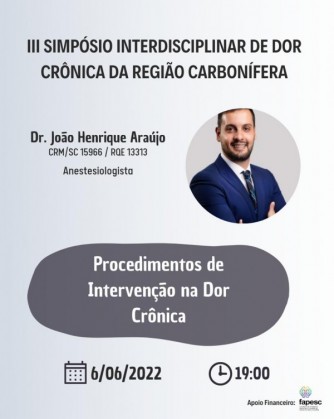 Palestrantes III SIDCRC - Dr. Joo Henrique Arajo