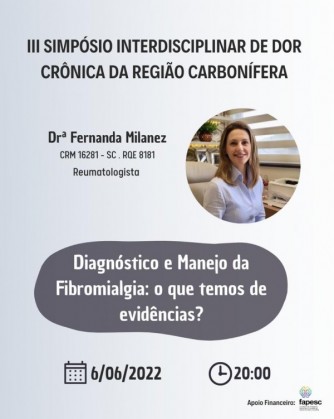 Palestrantes III SIDCRC - Dr. Fernanda Milanez